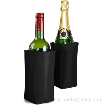 Refroidisseur de bouteille à vin réutilisable Sleeve de refroidisseur à vin flexible